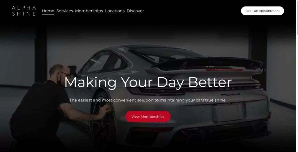ALPHASHINE | Car Detailing & Aesthetics' Homepage