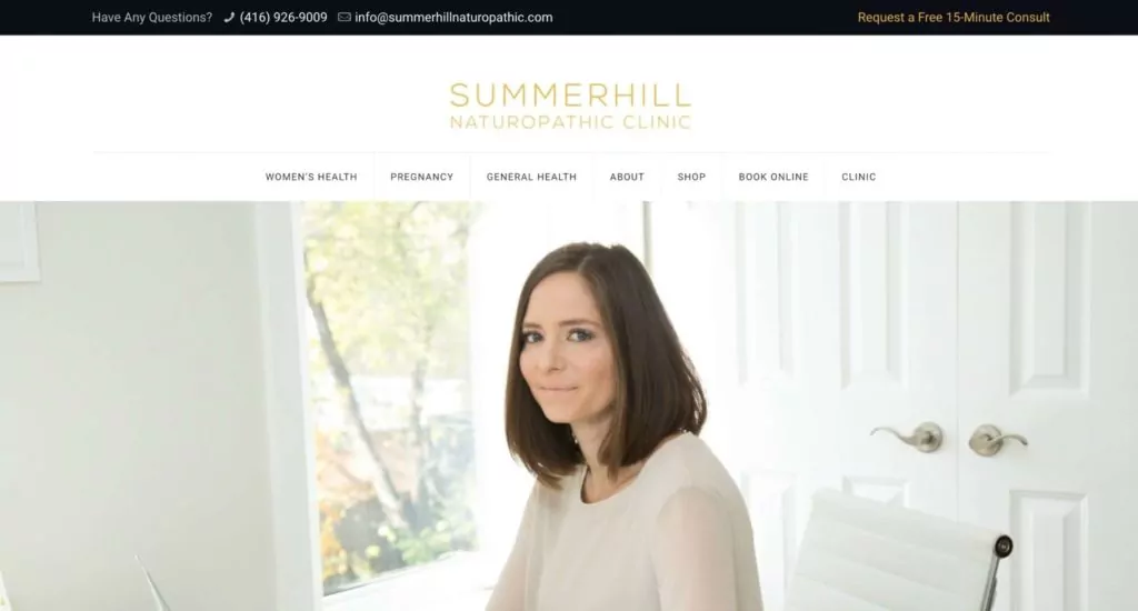 Summerhill Naturopathic Clinic's Homepage
