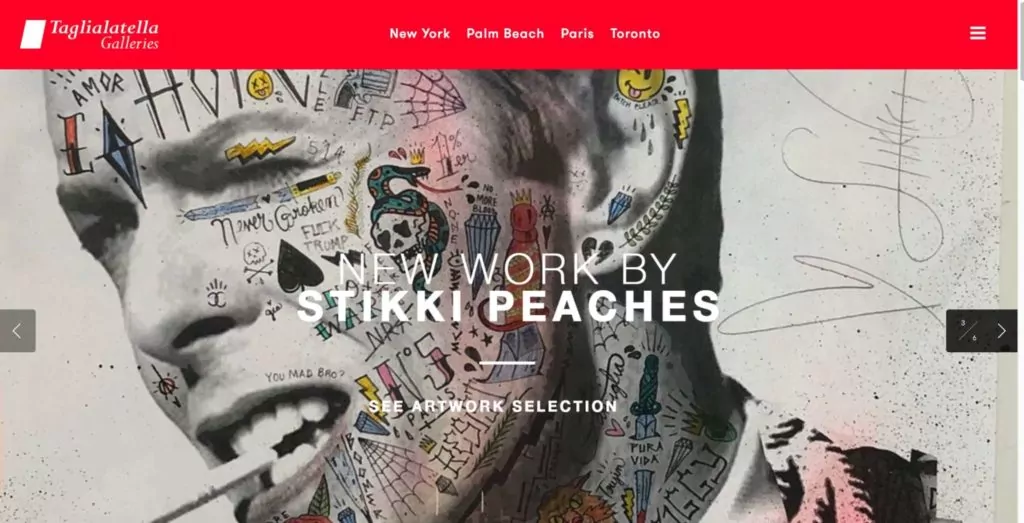 Taglialatella Gallery's Homepage