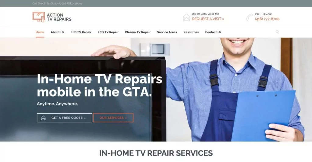 Action TV Repairs' Homepage