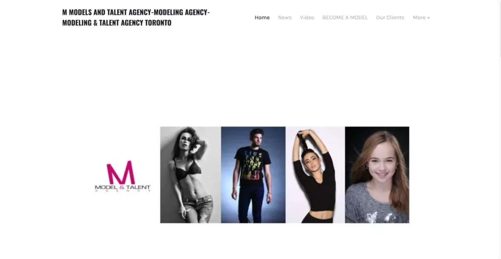 M Models and Talent's Homepage