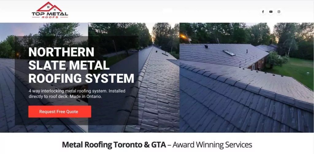Top Metal Roofs Toronto's Homepage