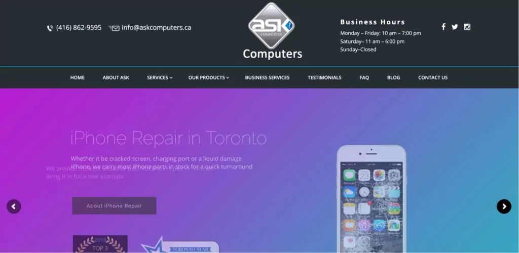 ASK Computers & Cellphone Repair's Homepage