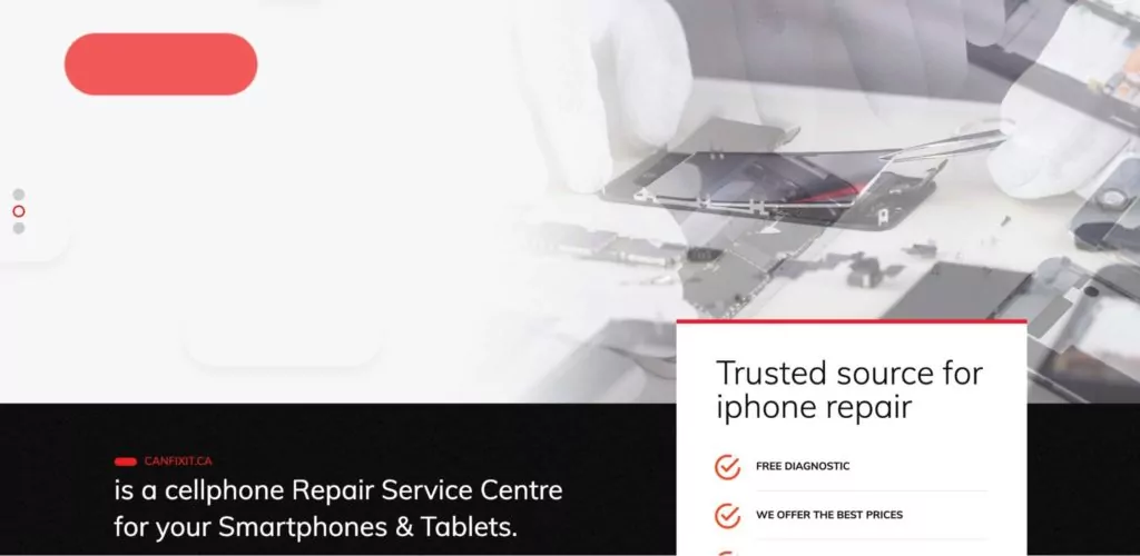 Can Fix It's Homepage