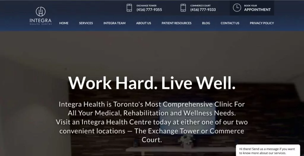 Integra Health Centre - Exchange Tower's Homepage