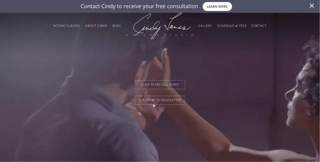 Cindy Tanas Actors Studio's Homepage