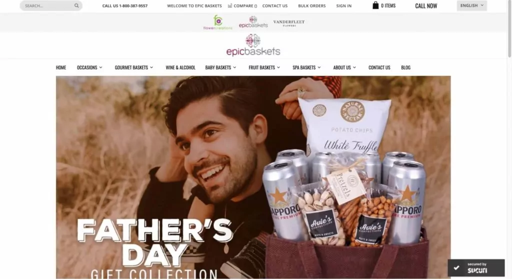 Epic Baskets Homepage
