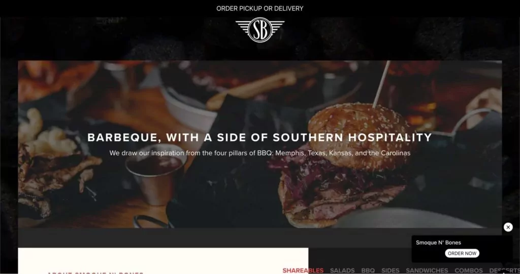 Smoque N' Bones Homepage