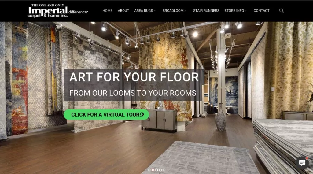 Imperial Carpet & Home homepage
