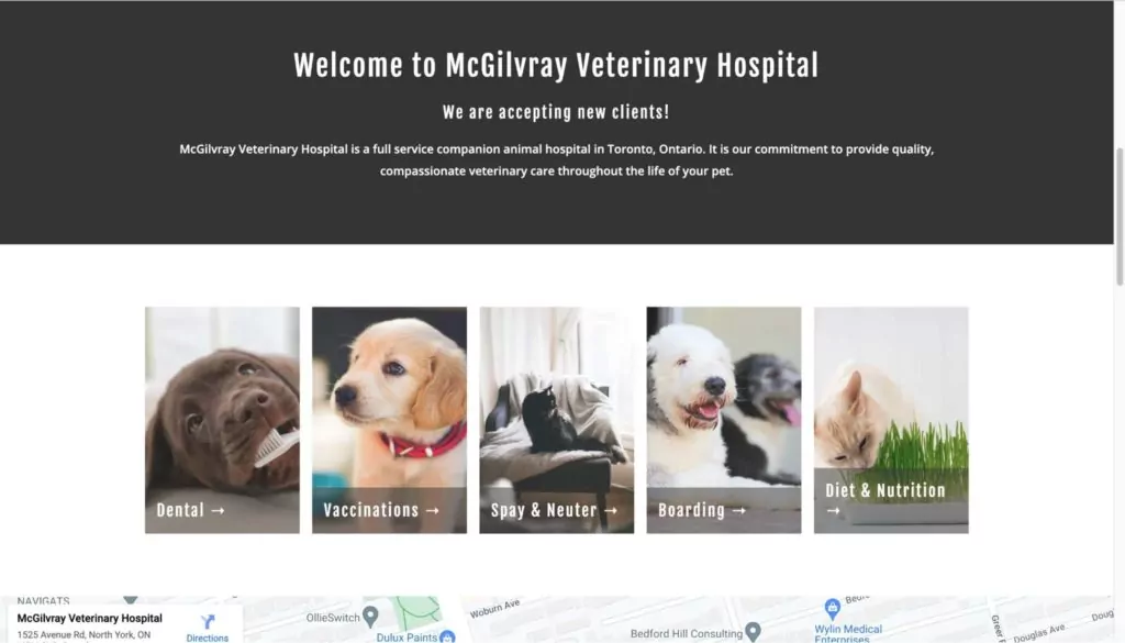 McGilvray Veterinary Hospital Homepage