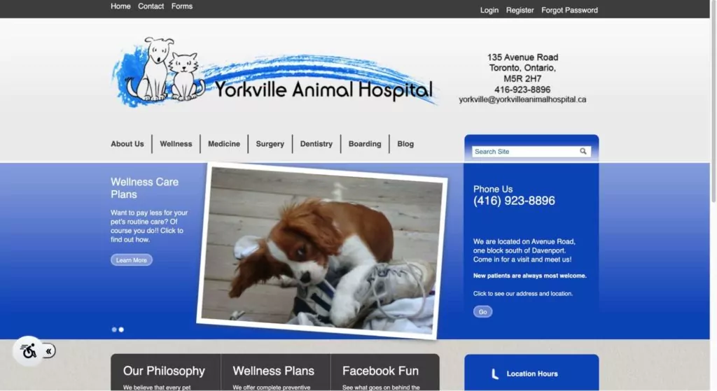 Yorkville Animal Hospital Homepage