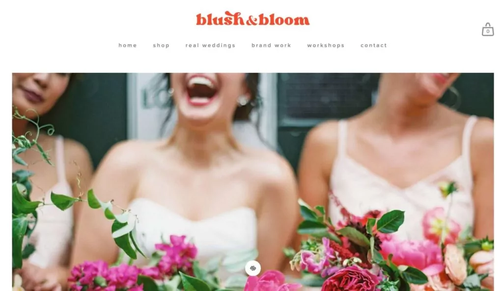 Blush and Bloom Flower Studio Homepage