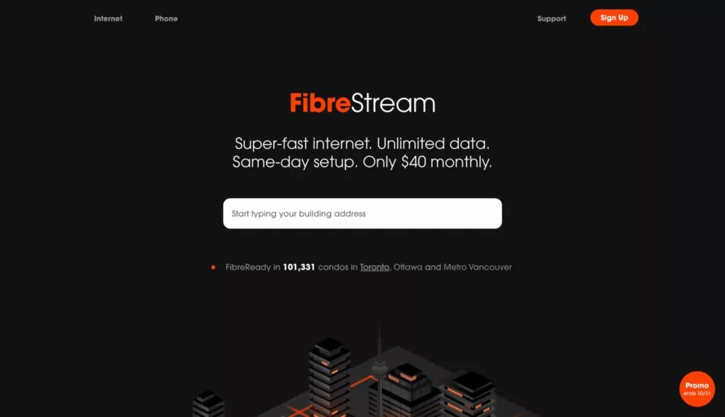 FibreStream Homepage