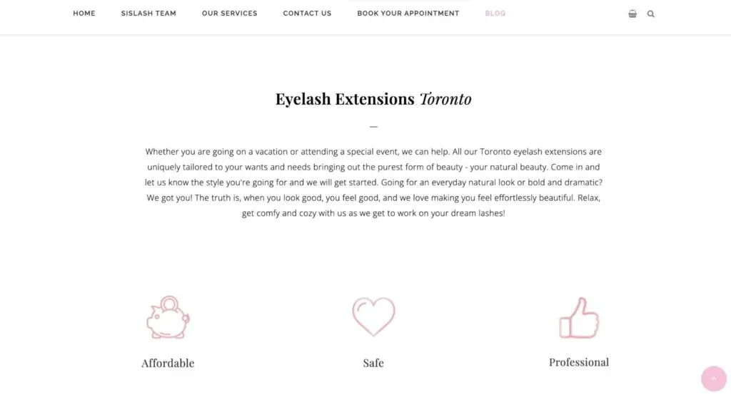 Sislash & Brow Homepage