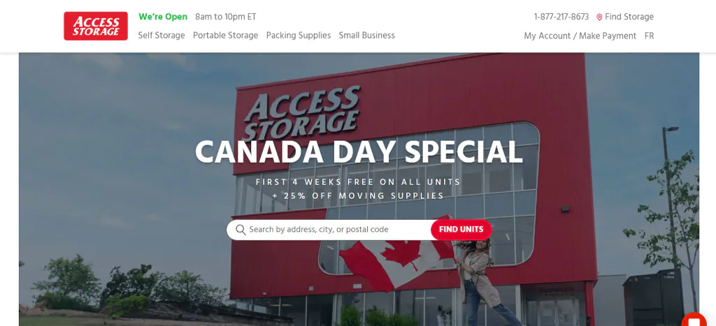 Access Storage's Homepage