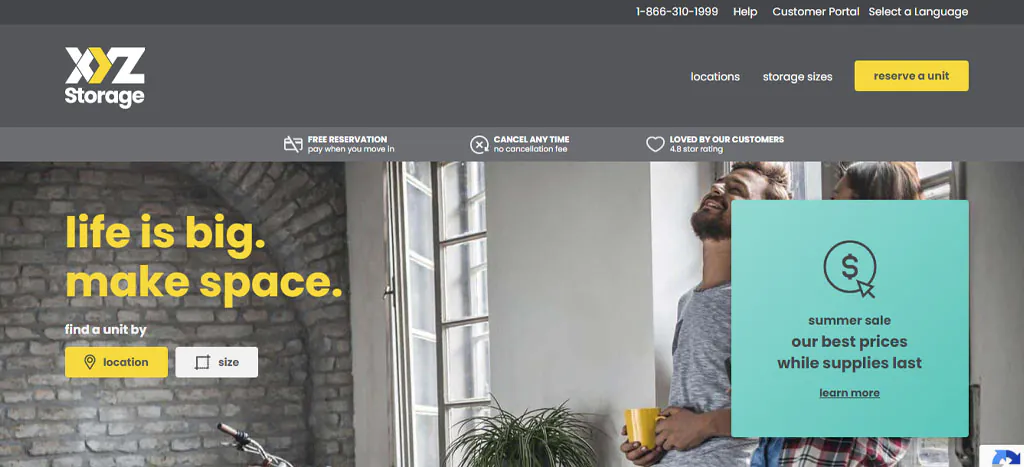 XYZ Storage - Toronto West's Homepage
