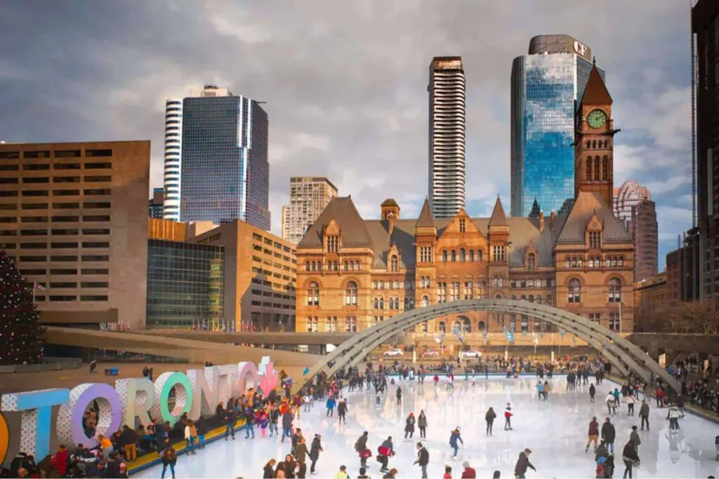 Go Ice Skating at Nathan Phillips Square